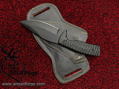D2 tool steel black coated beautiful hunting skinner knife