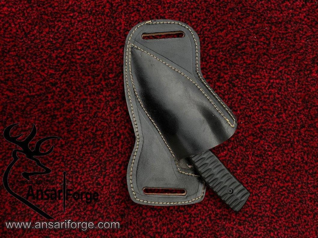 D2 tool steel black coated beautiful hunting skinner knife