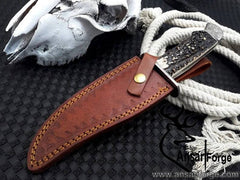 Damascus steel Bowie knife handmade hunting Bowie Christmas present