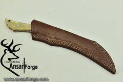 Damascus steel handmade hunting knife camel Bone handle