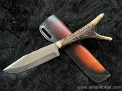 Legends of the Fall Replica Bowie Knife with Leather Sheath | Raw Antler Handle | Gift for Him | Personalized Gift | Christmas Gift