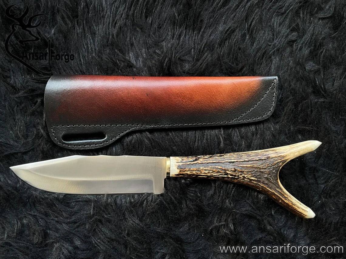 Legends of the Fall Replica Bowie Knife with Leather Sheath | Raw Antler Handle | Gift for Him | Personalized Gift | Christmas Gift