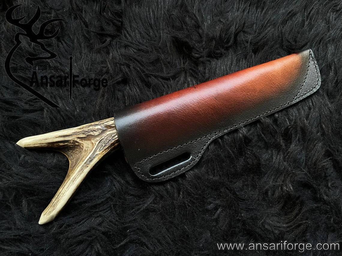 Legends of the Fall Replica Bowie Knife with Leather Sheath | Raw Antler Handle | Gift for Him | Personalized Gift | Christmas Gift