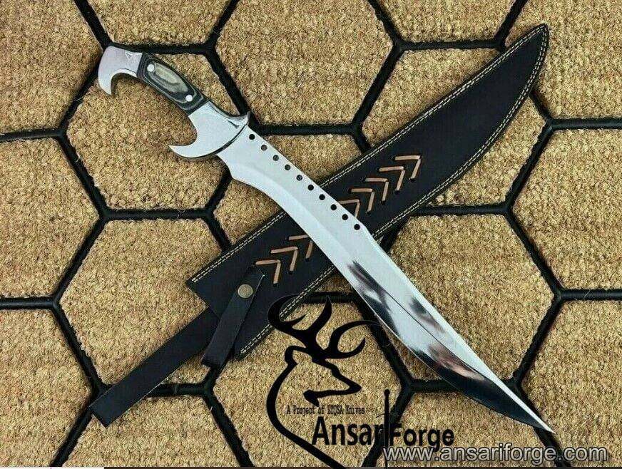 Mirror Polished Machete Knife STAINLESS STEEL Survival Hunter Camping Knife