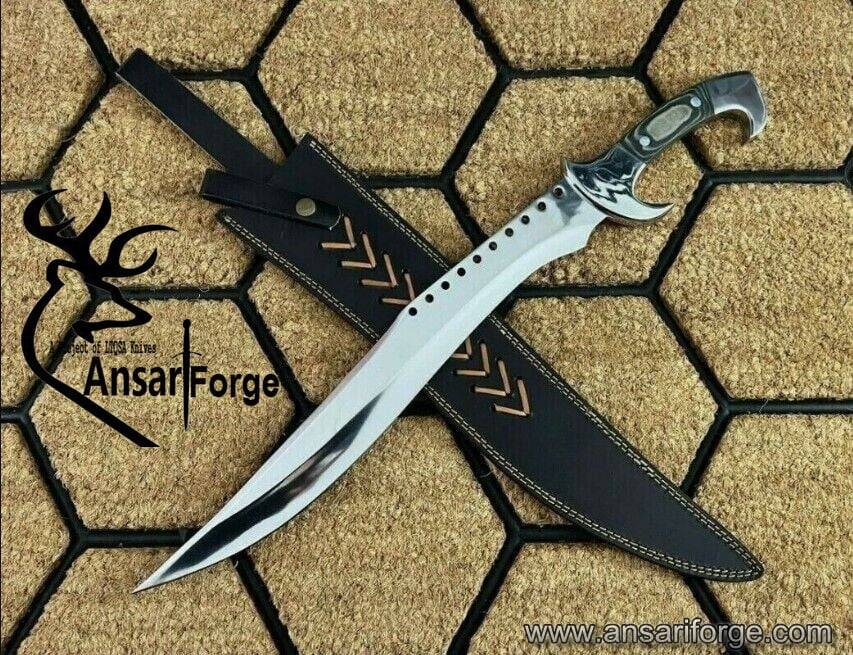 Mirror Polished Machete Knife STAINLESS STEEL Survival Hunter Camping Knife