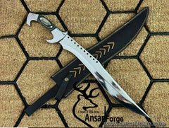 Mirror Polished Machete Knife STAINLESS STEEL Survival Hunter Camping Knife