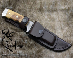 Hunting Knife, Skinning Knife, Damascus Knife, Damascus steel blade 10" Custom Olive wood handle full tang