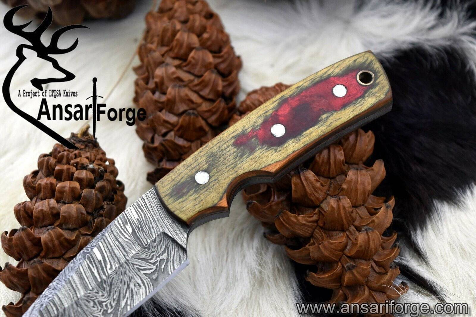 Damascus steel handmade skinner knife Hunting knife