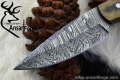 Damascus steel handmade skinner knife Hunting knife