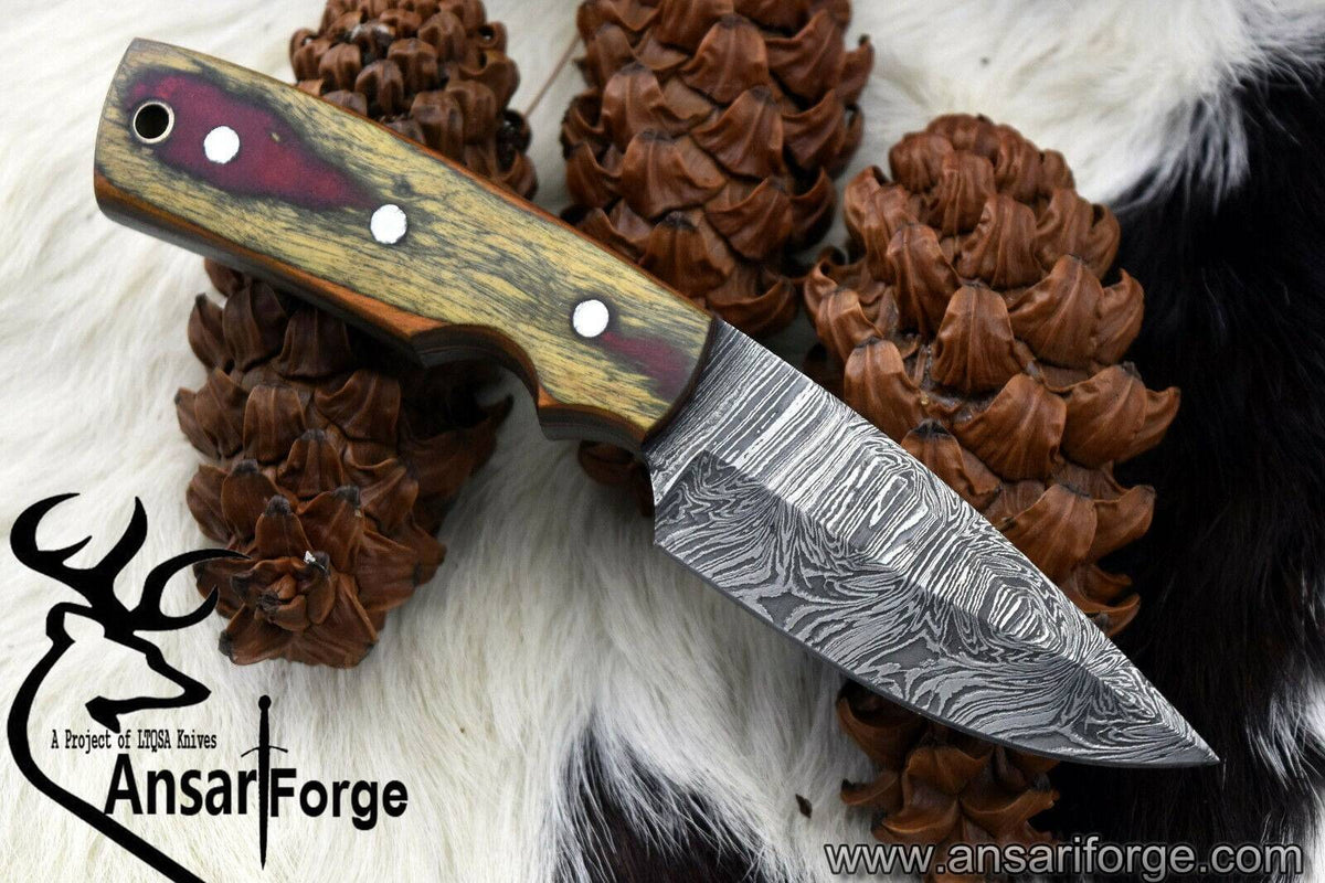 Damascus steel handmade skinner knife Hunting knife