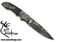 Damascus steel folding knife Pocket knife EDC