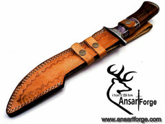 Damascus steel handmade hunting knife 14 inches long