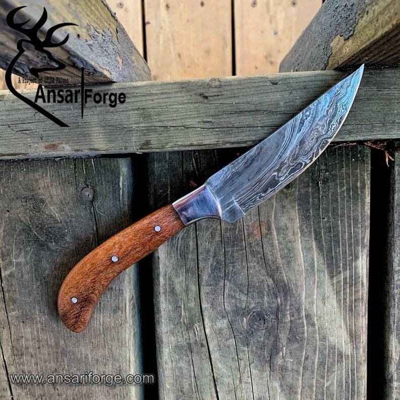 Damascus steel handmade skinner knife