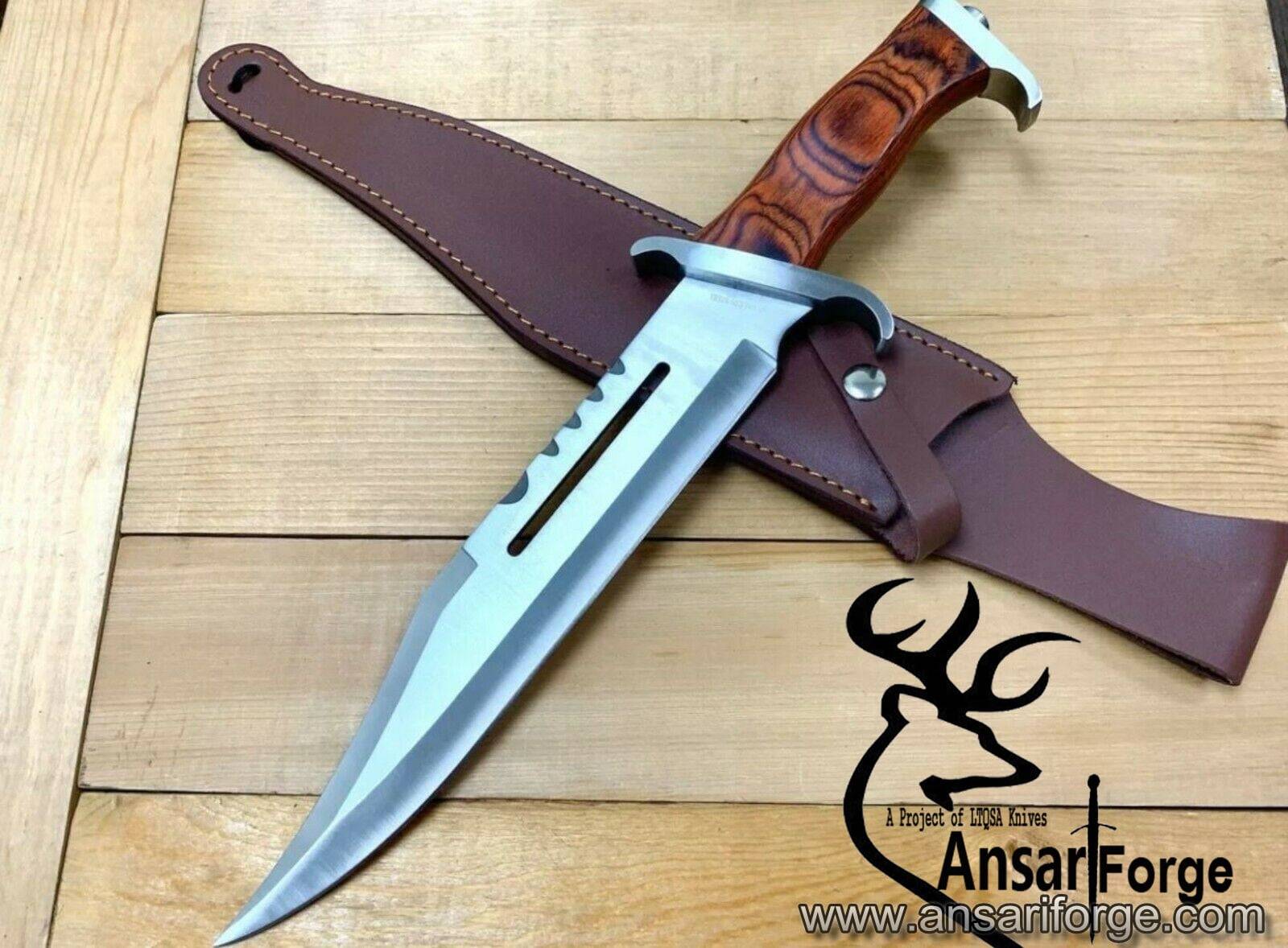 Rambo III D2 handmade hunting Bowie knife