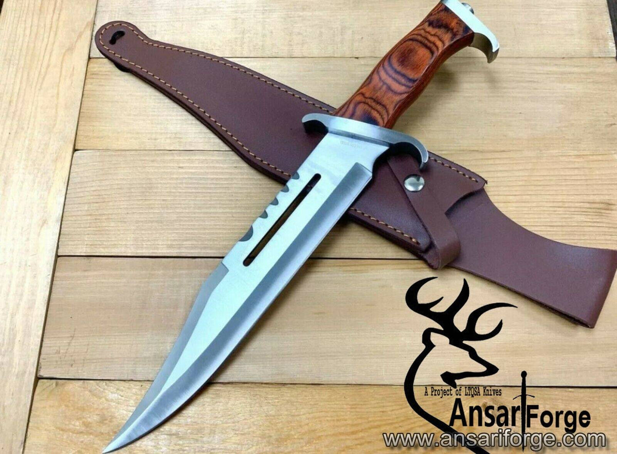 Rambo III D2 handmade hunting Bowie knife