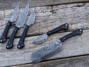 Ansari Forge 5 Piece Chefs Knife Set, Ergonomically Designed