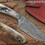 Custom handmade Damascus Skinner Hunting knife