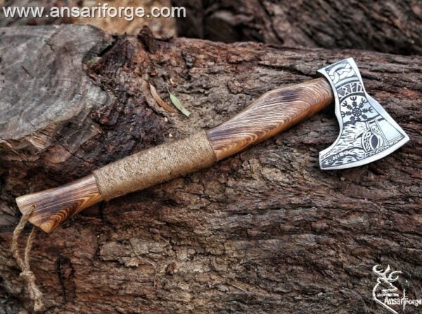 Custom made forged Viking axe