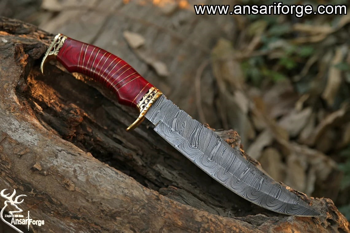 Handmade Damascus steel Bowie Knife - Fancy Knife Great Gift For Men